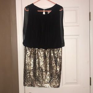 One piece sequin cocktail dress